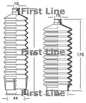 FIRST LINE FSG3129 Пыльник рулевой рейки для LANCIA THEMA
