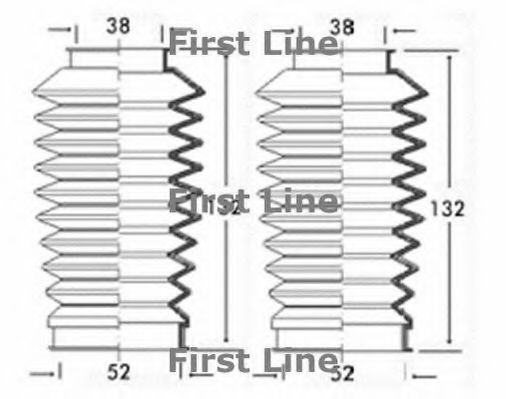 FIRST LINE FSG3189 Пыльник рулевой рейки FIRST LINE для ALFA ROMEO