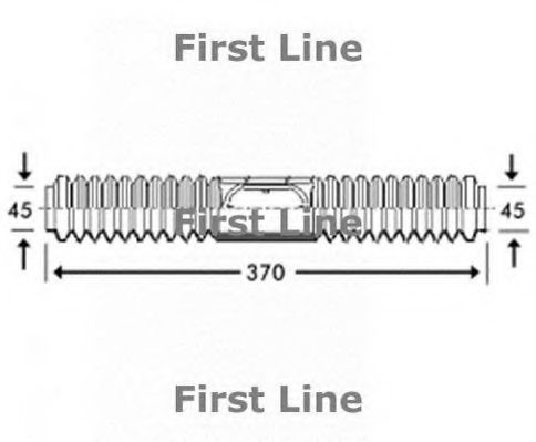 FIRST LINE FSG3216 Пыльник рулевой рейки FIRST LINE для ALFA ROMEO