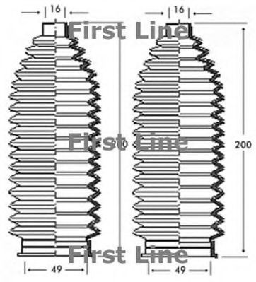 FIRST LINE FSG3242 Пыльник рулевой рейки для VOLKSWAGEN LT