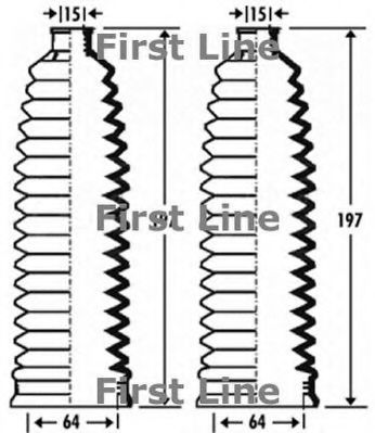 FIRST LINE FSG3273 Пыльник рулевой рейки FIRST LINE 
