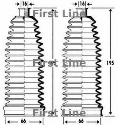 FIRST LINE FSG3277 Пыльник рулевой рейки для ROLLS-ROYCE