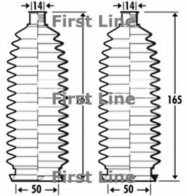 FIRST LINE FSG3280 Пыльник рулевой рейки FIRST LINE 