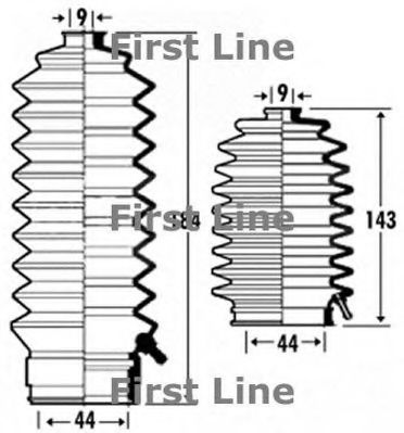 FIRST LINE FSG3309 Пыльник рулевой рейки FIRST LINE 