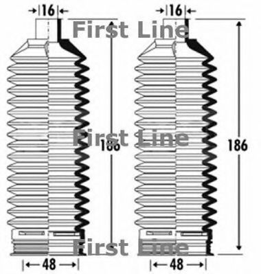 FIRST LINE FSG3318 Пыльник рулевой рейки FIRST LINE 
