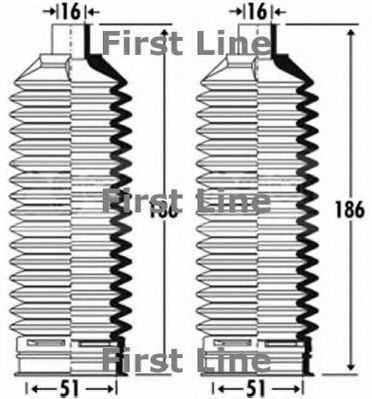 FIRST LINE FSG3319 Пыльник рулевой рейки FIRST LINE 