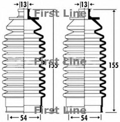 FIRST LINE FSG3320 Пыльник рулевой рейки FIRST LINE 
