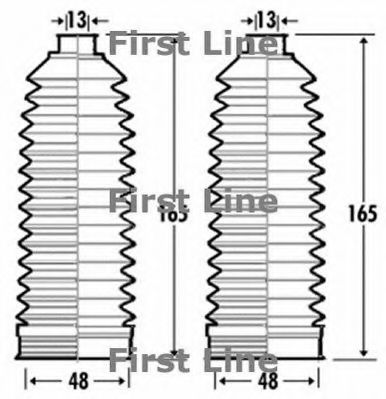 FIRST LINE FSG3341 Пыльник рулевой рейки FIRST LINE для MINI