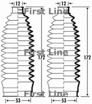 FIRST LINE FSG3378 Пыльник рулевой рейки FIRST LINE 