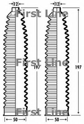 FIRST LINE FSG3380 Пыльник рулевой рейки FIRST LINE 