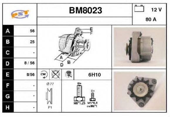 SNRA BM8023 Генератор SNRA для BMW