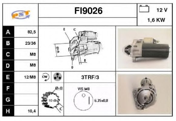 FI9026 SNRA Стартер FI9026 SNRA Стартер