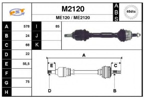 SNRA M2120 Сальник полуоси SNRA для MERCEDES-BENZ