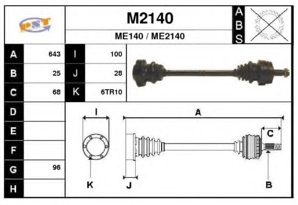 SNRA M2140 Сальник полуоси SNRA для MERCEDES-BENZ