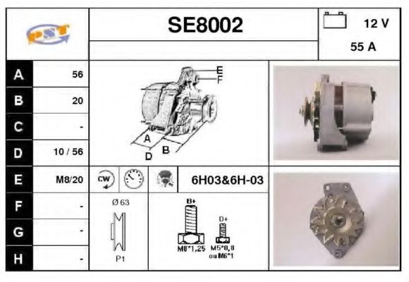 SNRA SE8002 Генератор SNRA для SEAT