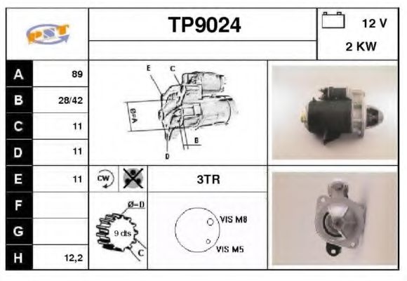 SNRA TP9024 Стартер 