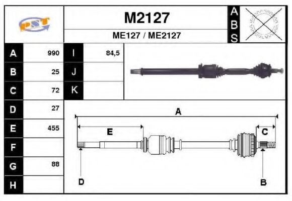 SNRA M2127 Сальник полуоси SNRA для MERCEDES-BENZ