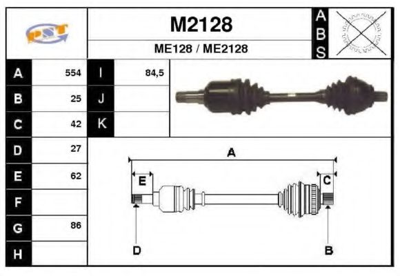 SNRA M2128 Сальник полуоси SNRA для MERCEDES-BENZ