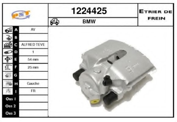 SNRA 1224425 Тормозной суппорт SNRA для BMW