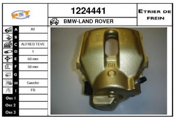 SNRA 1224441 Тормозной суппорт SNRA для BMW