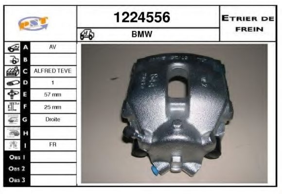 SNRA 1224556 Тормозной суппорт SNRA для BMW