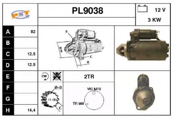 SNRA PL9038 Стартер SNRA PL9038 Стартер