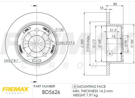 FREMAX BD5626 Тормозные диски FREMAX для FIAT