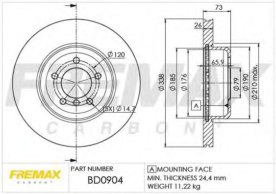 FREMAX BD0904 Тормозные диски FREMAX для BMW