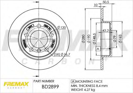 FREMAX BD2899 Тормозные диски FREMAX для MINI