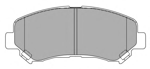 FREMAX FBP-1585 Комплект тормозных колодок, дисковый тормоз для NISSAN QASHQAI (Ниссан Кашкай)