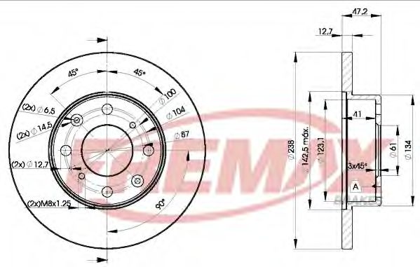 FREMAX BD0829 Тормозные диски FREMAX для ROVER