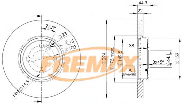 FREMAX BD2892 Тормозные диски FREMAX для MINI