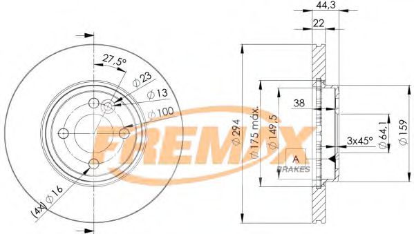 FREMAX BD8570 Тормозные диски FREMAX для MINI