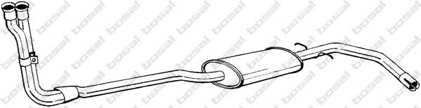284-661 BOSAL Предглушитель выхлопных газов 284-661 BOSAL Предглушитель выхлопных газов