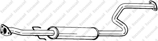 283-233 BOSAL Средний глушитель выхлопных газов 283-233 BOSAL Средний глушитель выхлопных газов