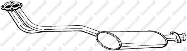285-165 BOSAL Предглушитель выхлопных газов 285-165 BOSAL Предглушитель выхлопных газов