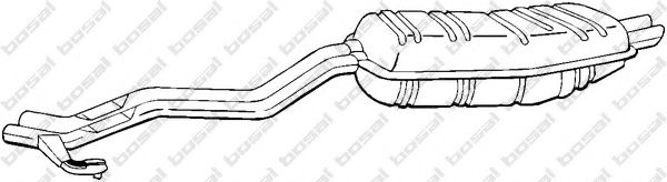 284-135 BOSAL Глушитель выхлопных газов конечный 284-135 BOSAL Глушитель выхлопных газов конечный
