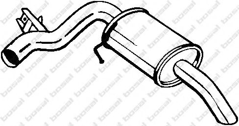 BOSAL 247013 Глушитель выхлопных газов для BMW