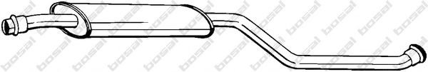 283-027 BOSAL Средний глушитель выхлопных газов 283-027 BOSAL Средний глушитель выхлопных газов