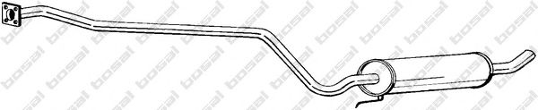283-191 BOSAL Средний глушитель выхлопных газов 283-191 BOSAL Средний глушитель выхлопных газов