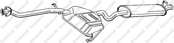 286-017 BOSAL Глушитель выхлопных газов конечный 286-017 BOSAL Глушитель выхлопных газов конечный