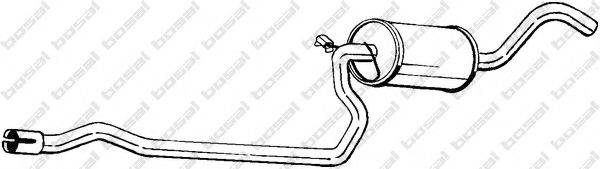 285-045 BOSAL Средний глушитель выхлопных газов 285-045 BOSAL Средний глушитель выхлопных газов