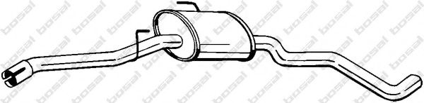 282-503 BOSAL Средний глушитель выхлопных газов 282-503 BOSAL Средний глушитель выхлопных газов