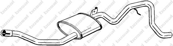 284-003 BOSAL Средний глушитель выхлопных газов 284-003 BOSAL Средний глушитель выхлопных газов