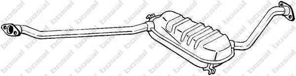 284-837 BOSAL Средний глушитель выхлопных газов 284-837 BOSAL Средний глушитель выхлопных газов