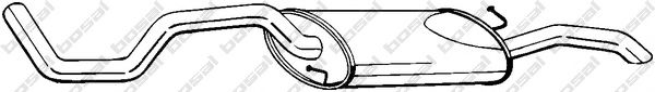 283-487 BOSAL Глушитель выхлопных газов конечный 283-487 BOSAL Глушитель выхлопных газов конечный