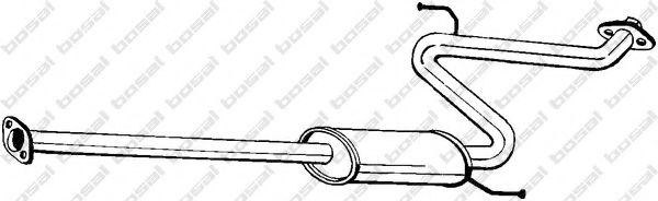 284-427 BOSAL Средний глушитель выхлопных газов 284-427 BOSAL Средний глушитель выхлопных газов