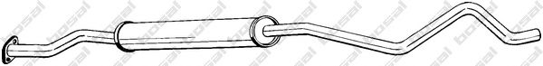 287-913 BOSAL Средний глушитель выхлопных газов 287-913 BOSAL Средний глушитель выхлопных газов