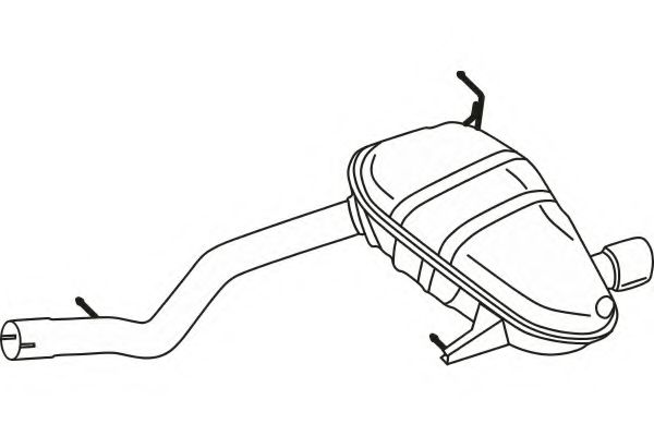 FENNO P1460 Глушитель выхлопных газов для BMW 1