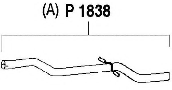 FENNO P1838 Труба выхлопного газа 